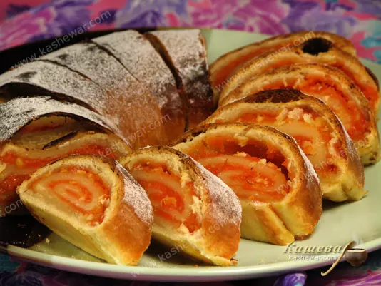 Lemon carrot cake roll - recipe with photo, Bulgarian cuisine