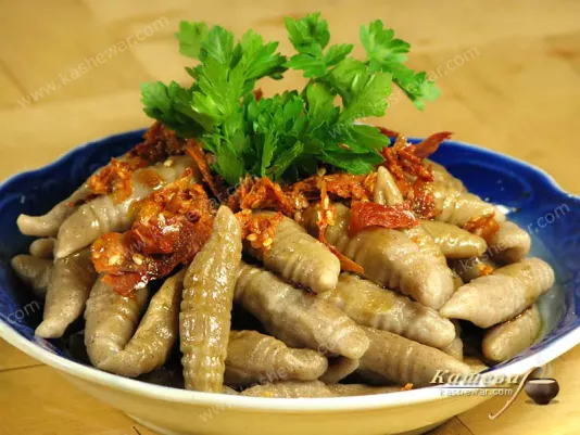 "Fish" from buckwheat flour – recipe with photo, Chinese cuisine