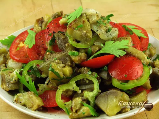 Eggplant and tomato salad – recipe with photo, armenian cuisine