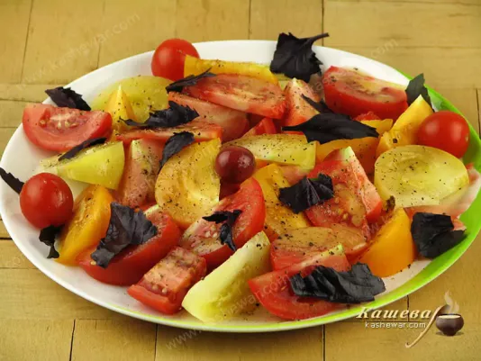 Tomato salad - recipe with photo, Gordon Ramsay