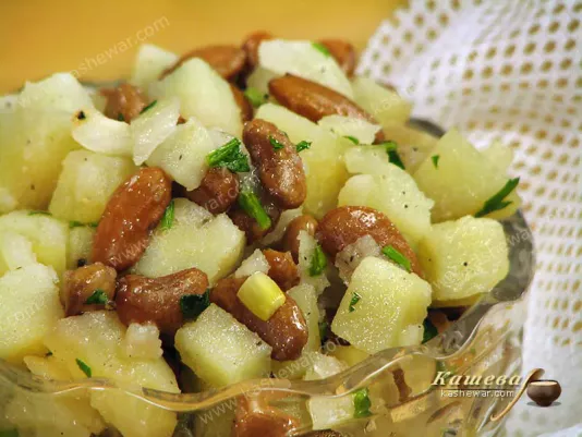 Potato and bean salad – recipe with photo, Moldovan cuisine