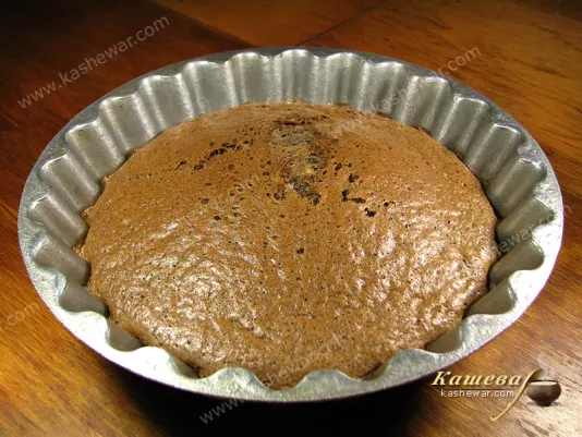 Chocolate almond cake - recipe with photo, Greek cuisine