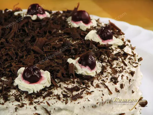 Шварцвальдский вишневый торт – рецепт с фото, немецкая кухня