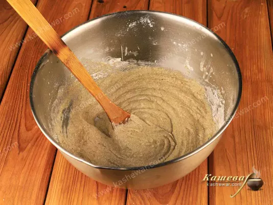 Dough from rye flour