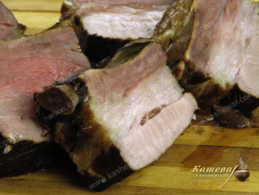 Chopped smoked pork belly