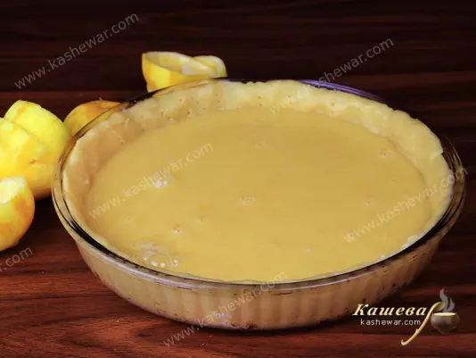 Лимонный пирог перед выпечкой