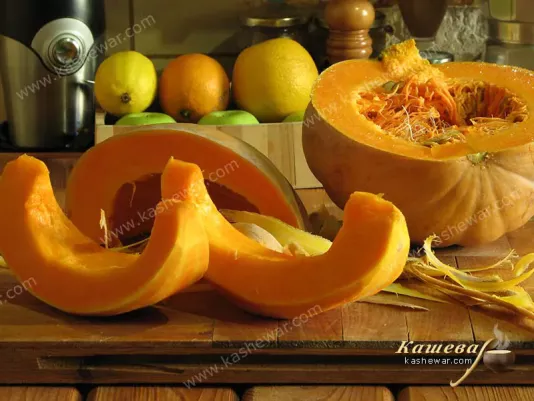 Preparation of pumpkin to marmalade
