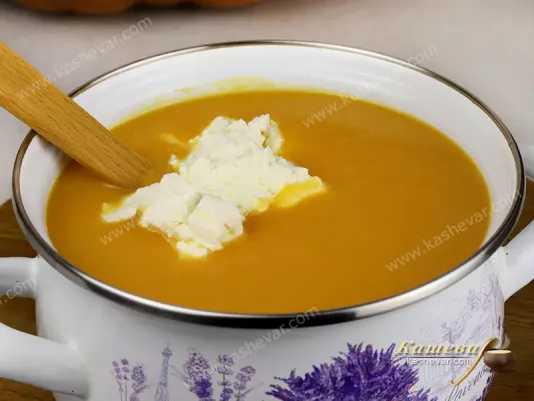 Тыквенный крем-суп с морковью