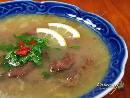 Beef kidney soup – recipe with photo, English cuisine