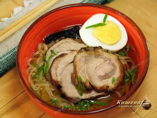 Tokyo-style ramen noodle soup – recipe with photo, Japanese cuisine