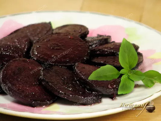 Wine braised beets - recipe with photo, French cuisine