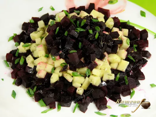 Norman style beetroot and apple salad - recipe with photo, French cuisine
