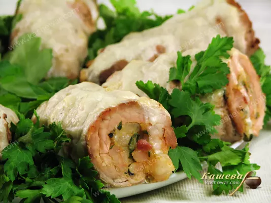 Stewed meat rolls - recipe with Photo, American cuisine
