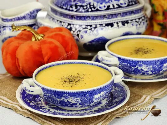 Pumpkin cream soup with carrots – recipe with photos, German cuisine