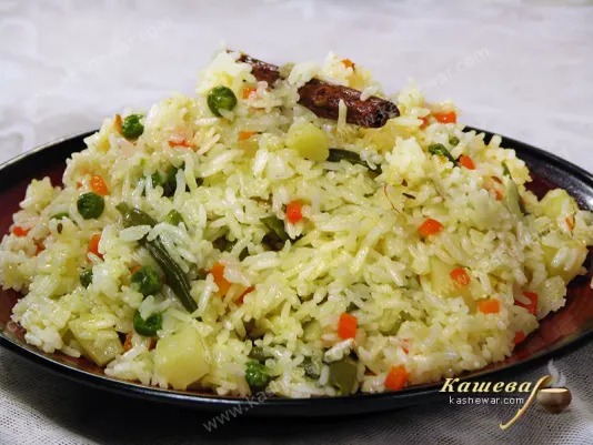 Vegetarian pulao - recipe with photo, Indian cuisine