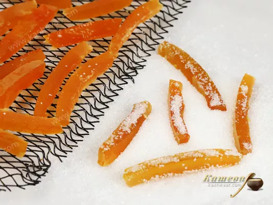 Candied grapefruit rinds - recipe with photos, French cuisine