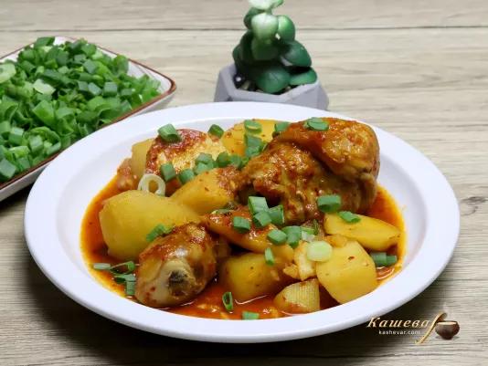 Острая тушеная курица по-традиционному – пошаговый рецепт с фото, корейская кухня