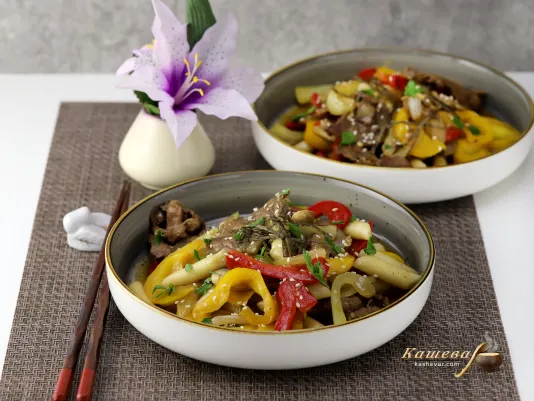 Токпокки в корейском соусе с овощами – пошаговый рецепт с фото, корейская кухня