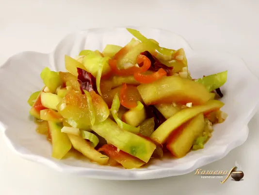 Закуска из арбузных корок – пошаговый рецепт с фото, китайская кухня