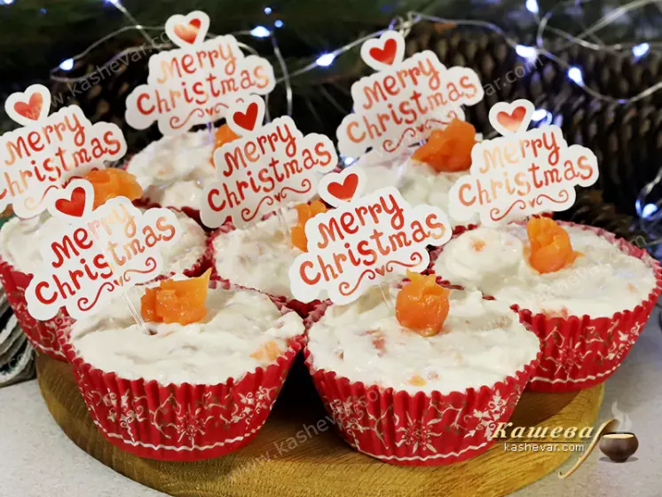 Mini cheesecake with salmon – recipe with photos, Italian cuisine