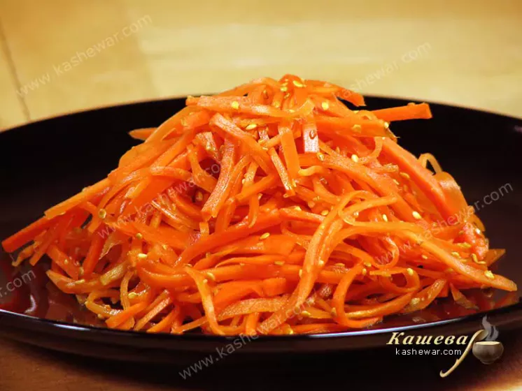 Carrots in sweet vinegar marinade – recipe with photo, Japanese cuisine