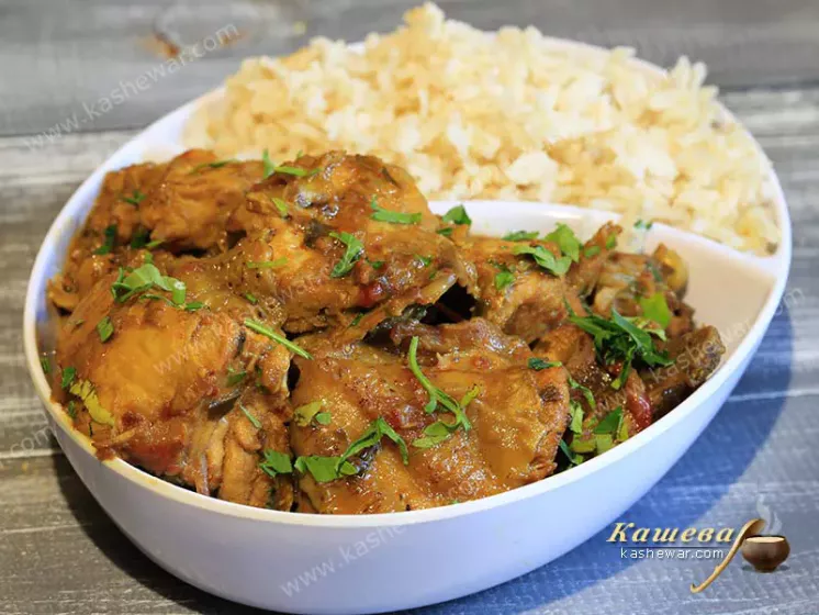 Rooster with vegetables – recipe with photos, Indian cuisine