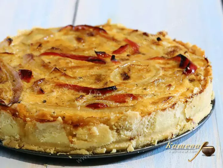 Пирог с луком и сладким перцем – рецепт с фото, итальянская кухня