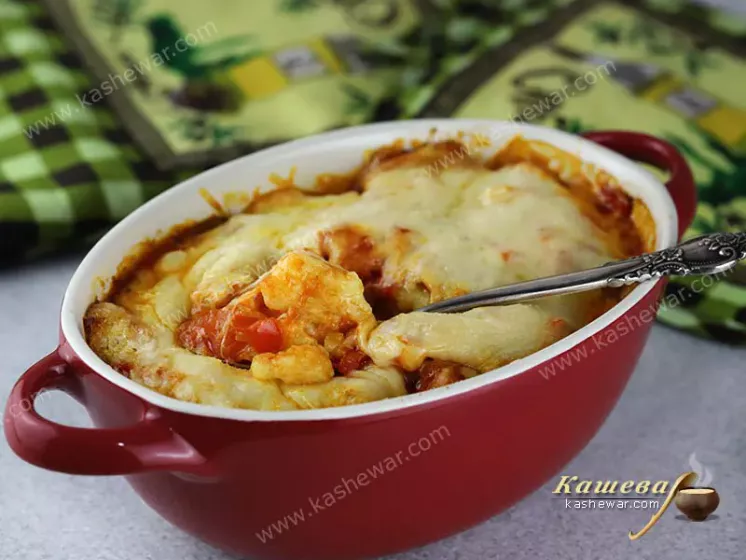 Полента гратен с томатным соусом – рецепт с фото, итальянская кухня
