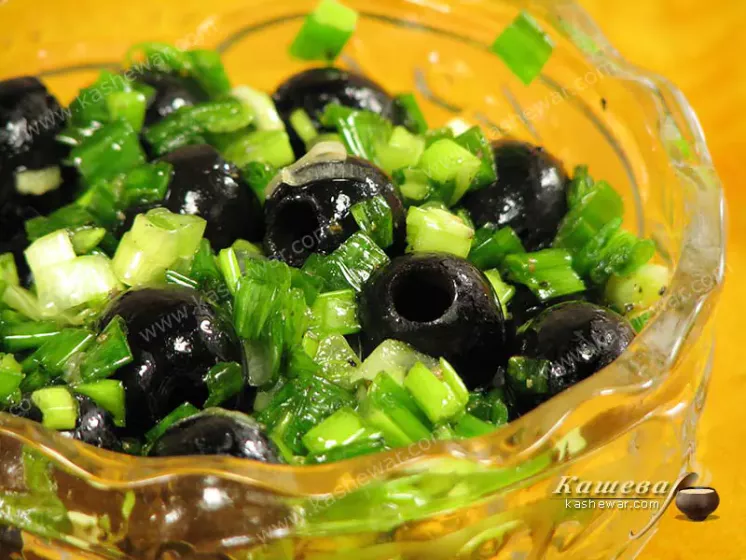 Салат из лука и оливок – рецепт с фото, болгарская кухня