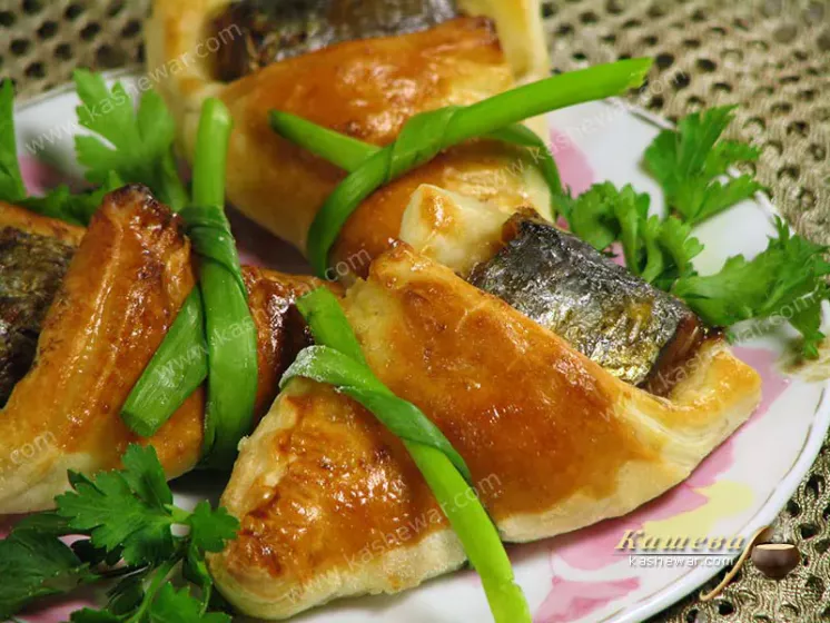 Sardines in puff pastry – recipe with photo, appetizers