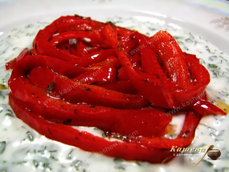 Сладкий красный перец с йогуртом – рецепт с фото, турецкая кухня