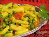 Potatoes with tomatoes and green peas - recipe with photos, Indian cuisine
