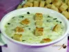 Potato soup with croutons – recipe with photo, French cuisine