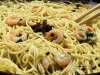 Egg noodles with shrimps – recipe with photo, Chinese cuisine