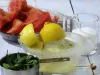 Лимон, мята и арбуз