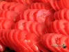 Cut tomatoes into slices