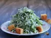 Зеленый салат с гренками – рецепт с фото, белорусская кухня