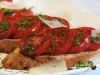 Fried tomatoes on crispy toast – recipe with photo, Italian cuisine
