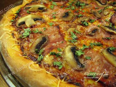 Пицца с ветчиной – рецепт с фото, итальянская кухня