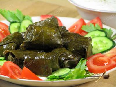 Азербайджанская долма из виноградных листьев – рецепт с фото, азербайджанская кухня