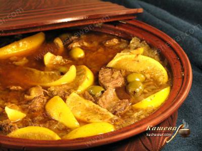 Тажин из баранины с лимоном и оливками – рецепт с фото, марокканская кухня