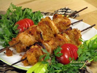 Шашлык из цыпленка с грушами и сыром – рецепт с фото, грузинская кухня