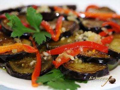 Eggplant with Red Pepper