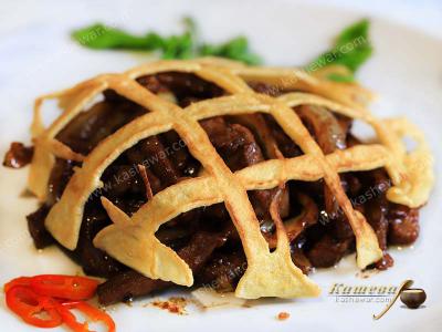 Beef in egg lace – recipe with photo, Chinese cuisine