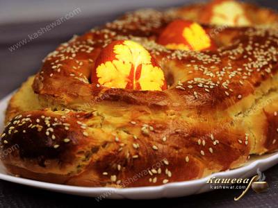 Греческий пасхальный хлеб – рецепт с фото, греческая кухня