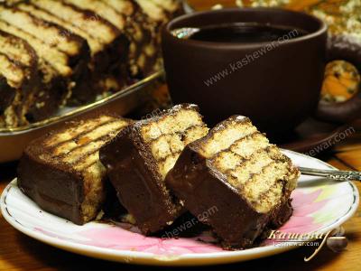 "Cold Dog" cake - recipe with photo, German cuisine