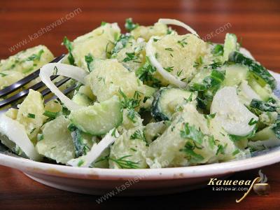 Картофельный салат – рецепт приготовления немецкой кухни.