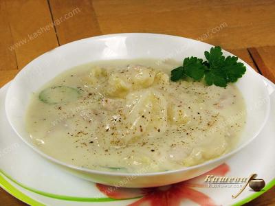 Thick Fish Soup with Dumplings
