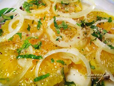 Апельсиновый салат с луком – рецепт с фото, марокканская кухня
