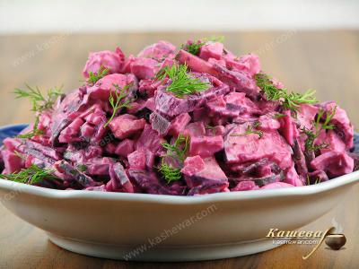 Salad of Beets and Cucumbers – recipe with photo, belarusian cuisine